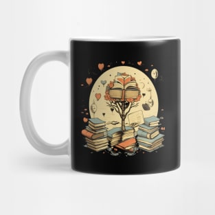 Tree growing from a book Gift for Bookworm Mug